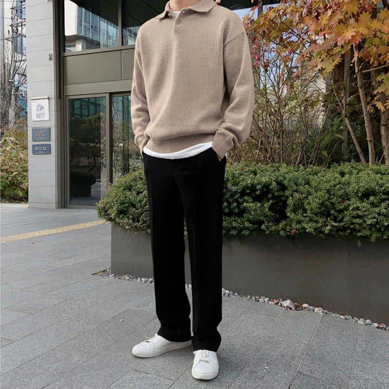 Julian - Casual Polo Collar Sweater